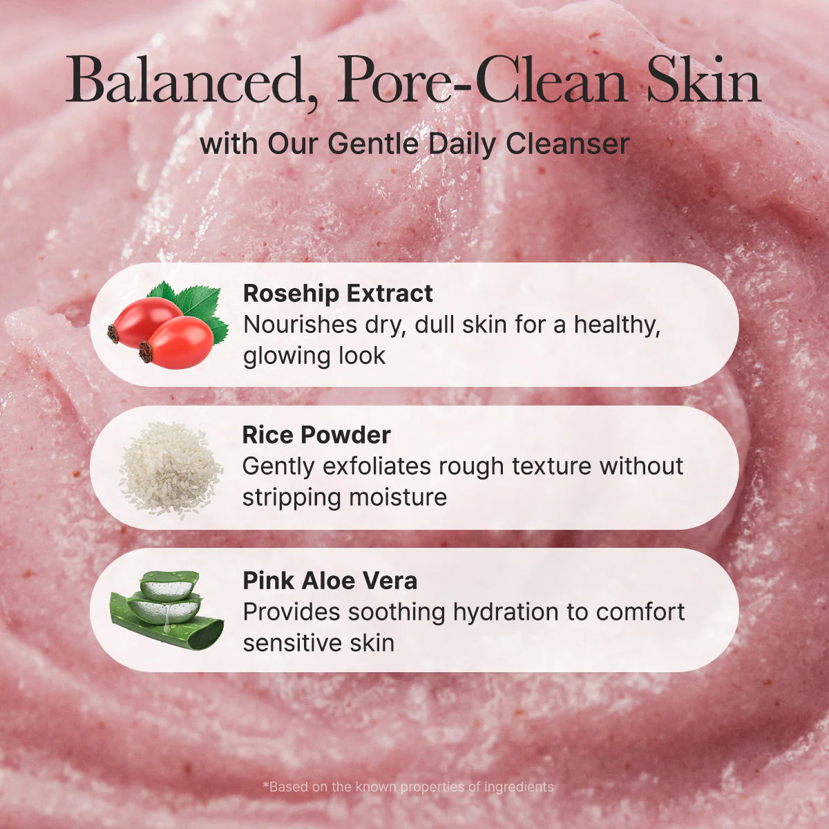Arencia Fresh Rosehip Mochi Cleanser