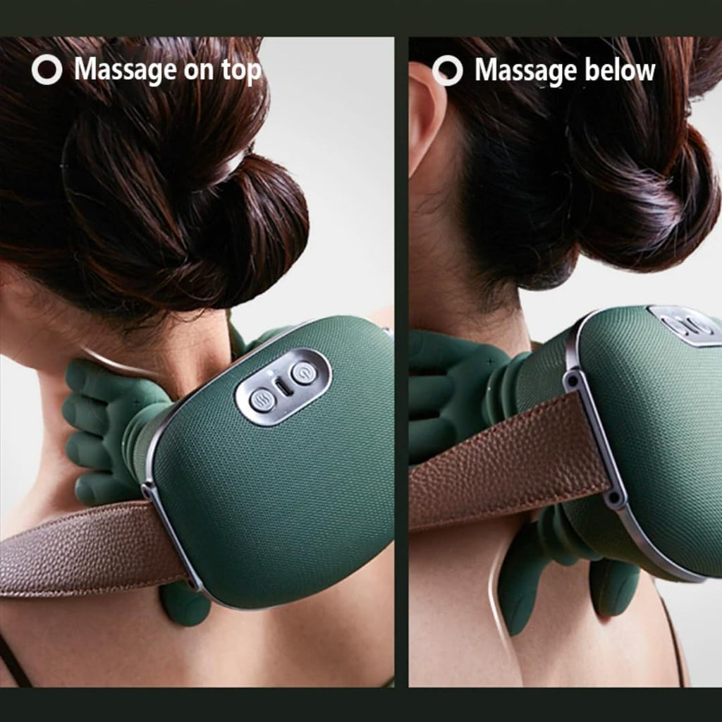 Finger Pressure Neck Massager Heated Back and Shoulder Massager