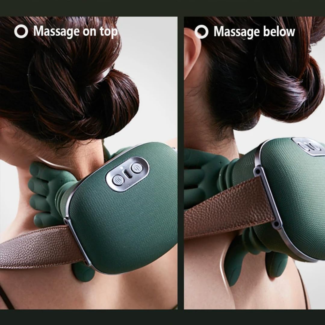 Finger Pressure Neck Massager Heated Back and Shoulder Massager