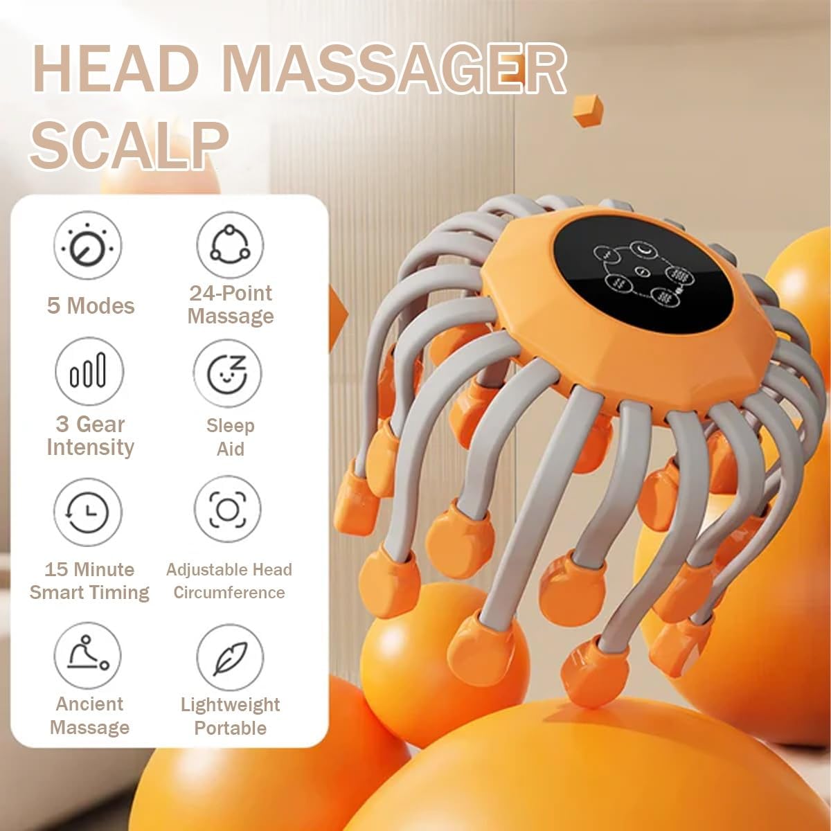 Electric head Massager for Headaches & Migraine