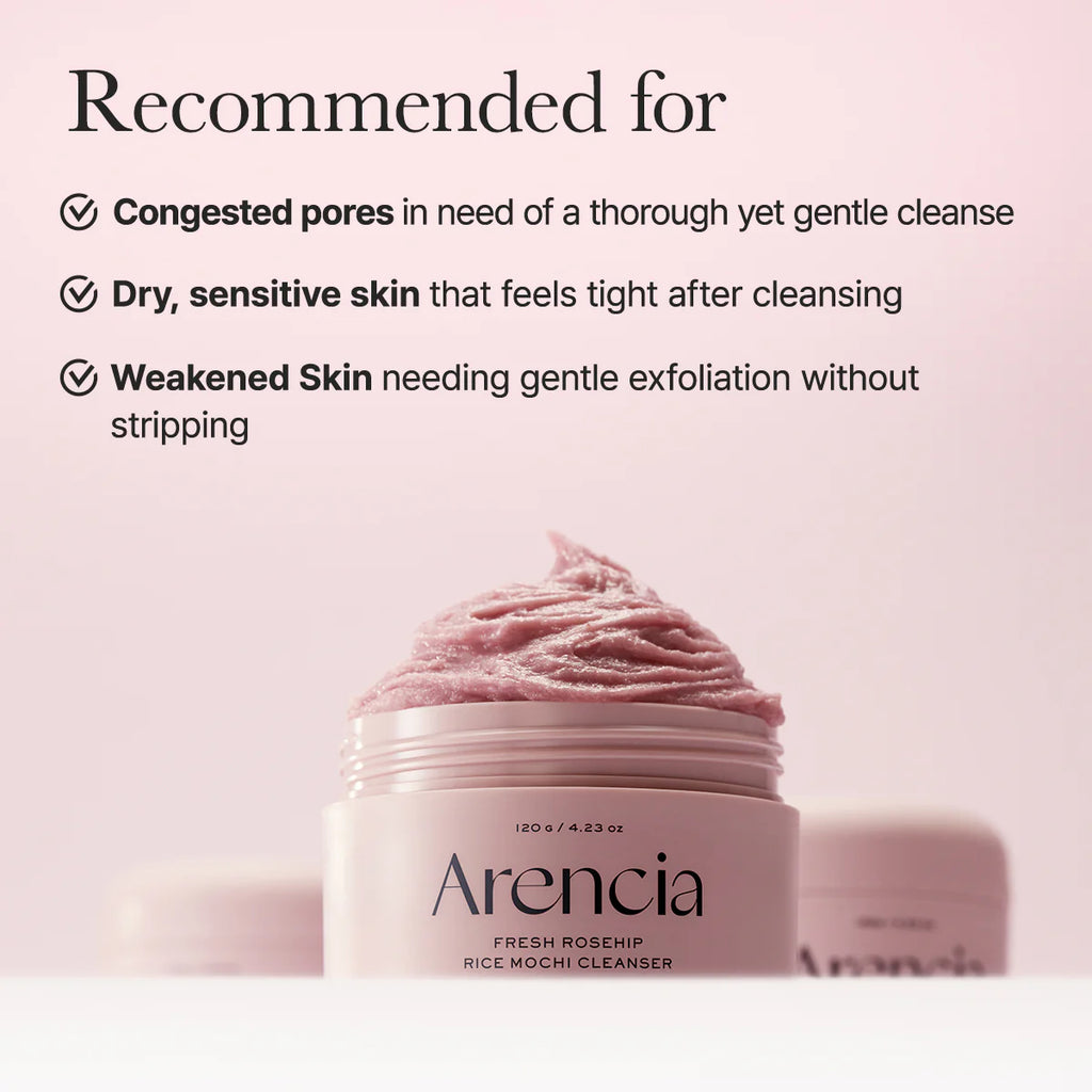 Arencia Fresh Rosehip Mochi Cleanser